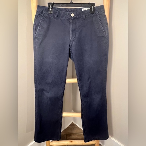 Bonobos washed chinos 33/32 Navy flat panel pockets - Picture 1 of 7
